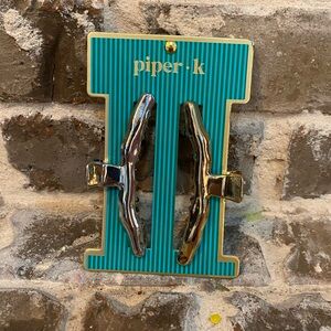 Piper K  Gold and Silver Hair Clips